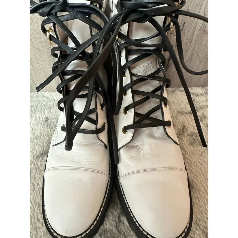 Stuart Weitzman Lexy Combat Boots Sz 5.5